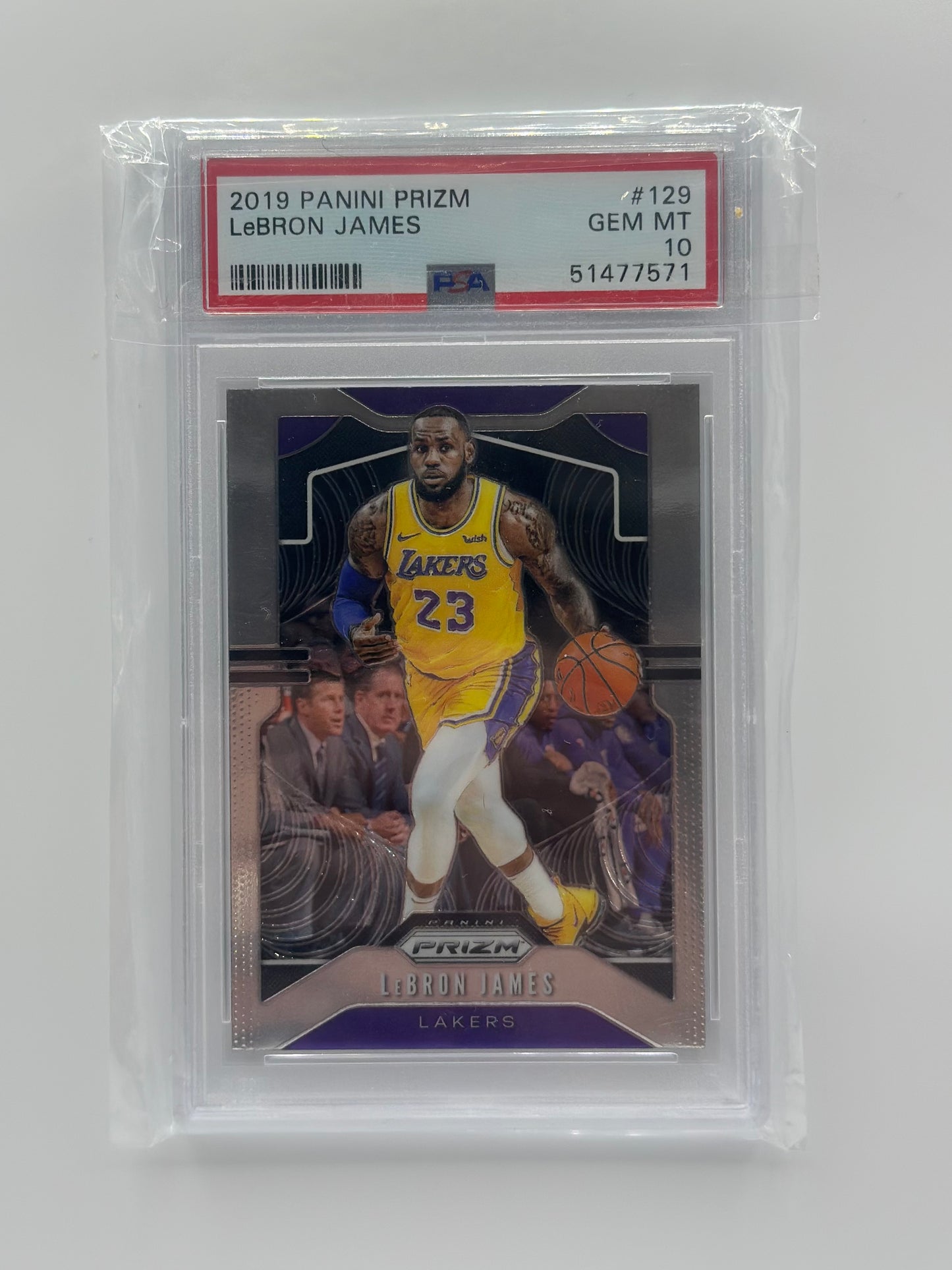 Lebron James 2019/20 Panini Prizm NBA #129 Graded PSA 10 GEM MINT