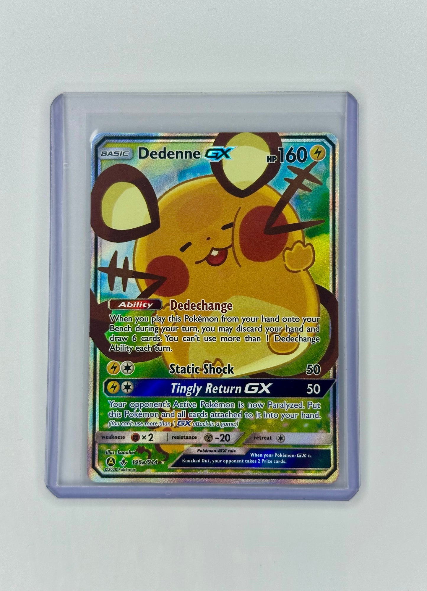 Pokémon TCG Dedenne GX Pokemon Trainer's Tool Kit 195 A/214 Holo Promo