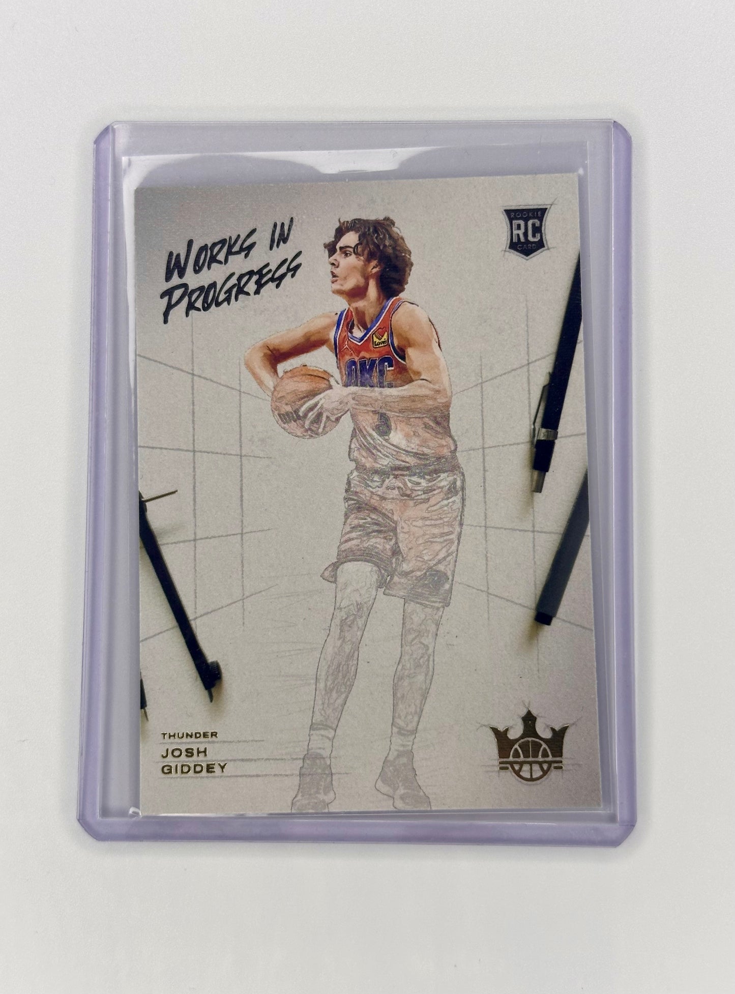 Josh Giddey 2021 Court Kings Rookie #5 WORKS IN PROGRESS RC OKC