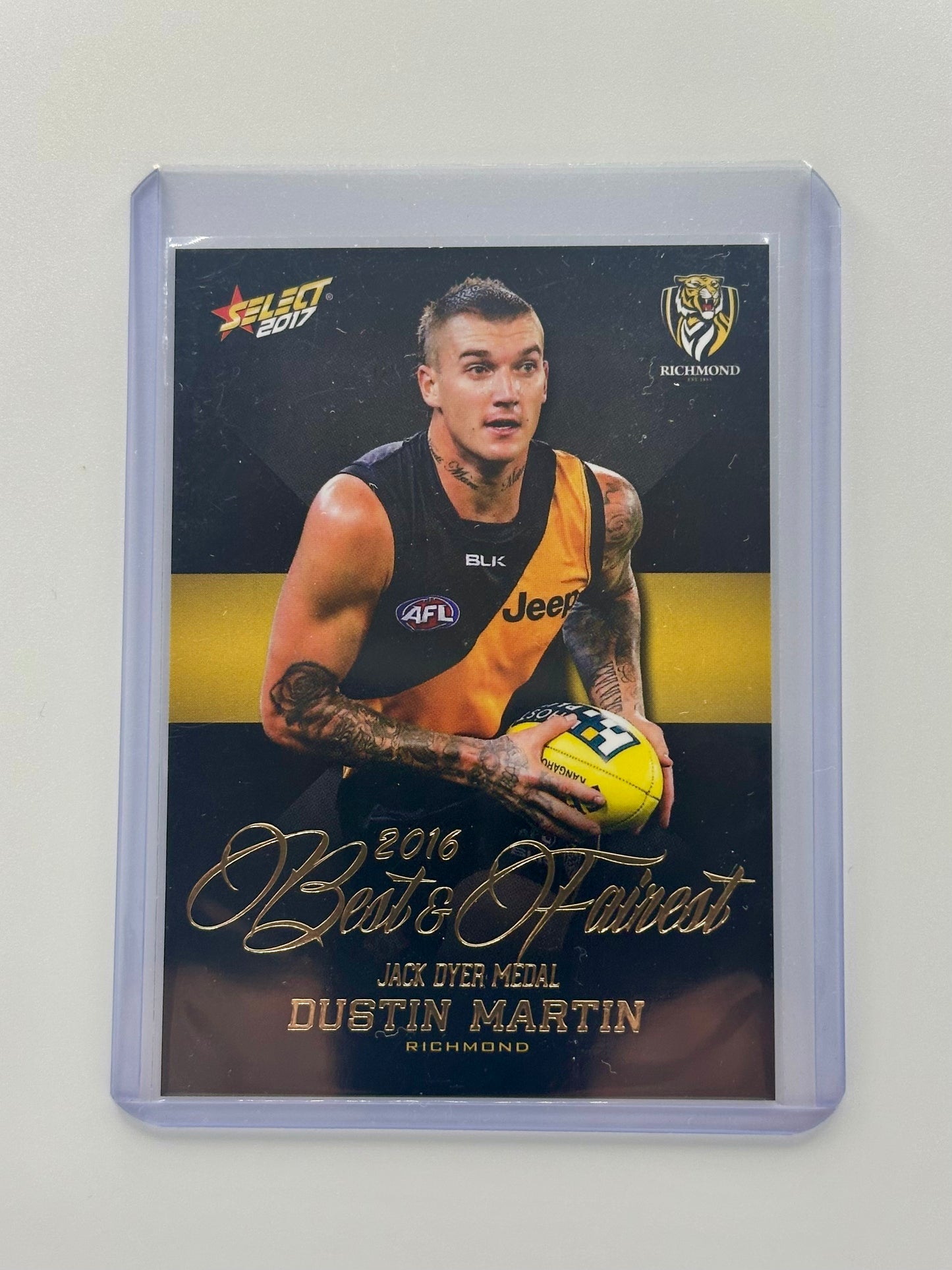 Dustin Martin 2017 Select Footy Stars Best & Fairest BF14 Richmond