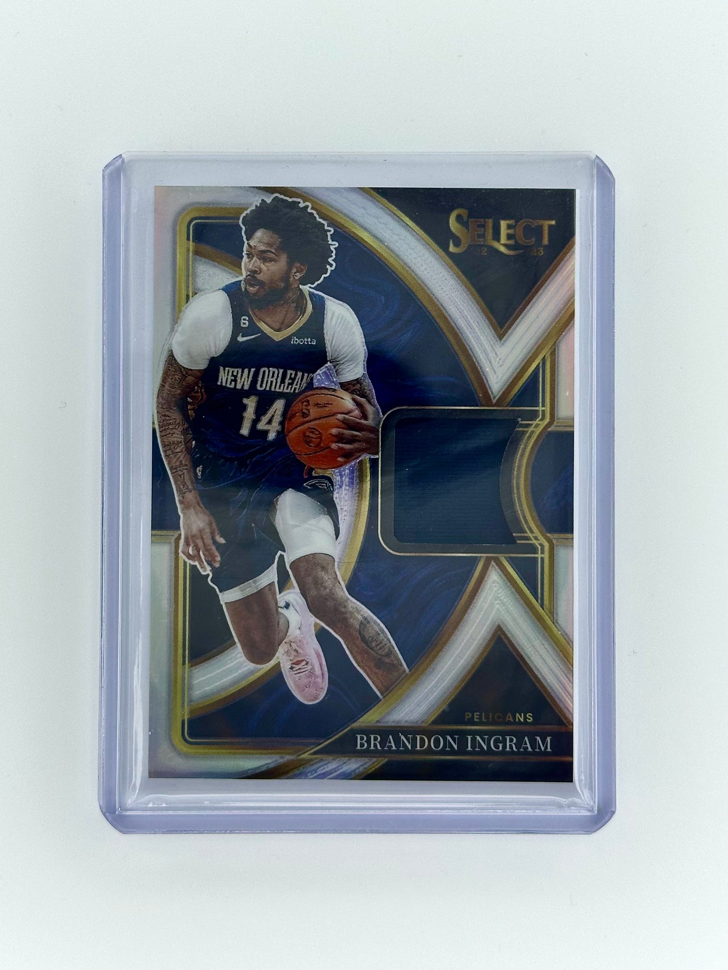 Brandon Ingram 2022-23 Select Selective Swatches Silver Prizm Game Used Patch #SS-BI