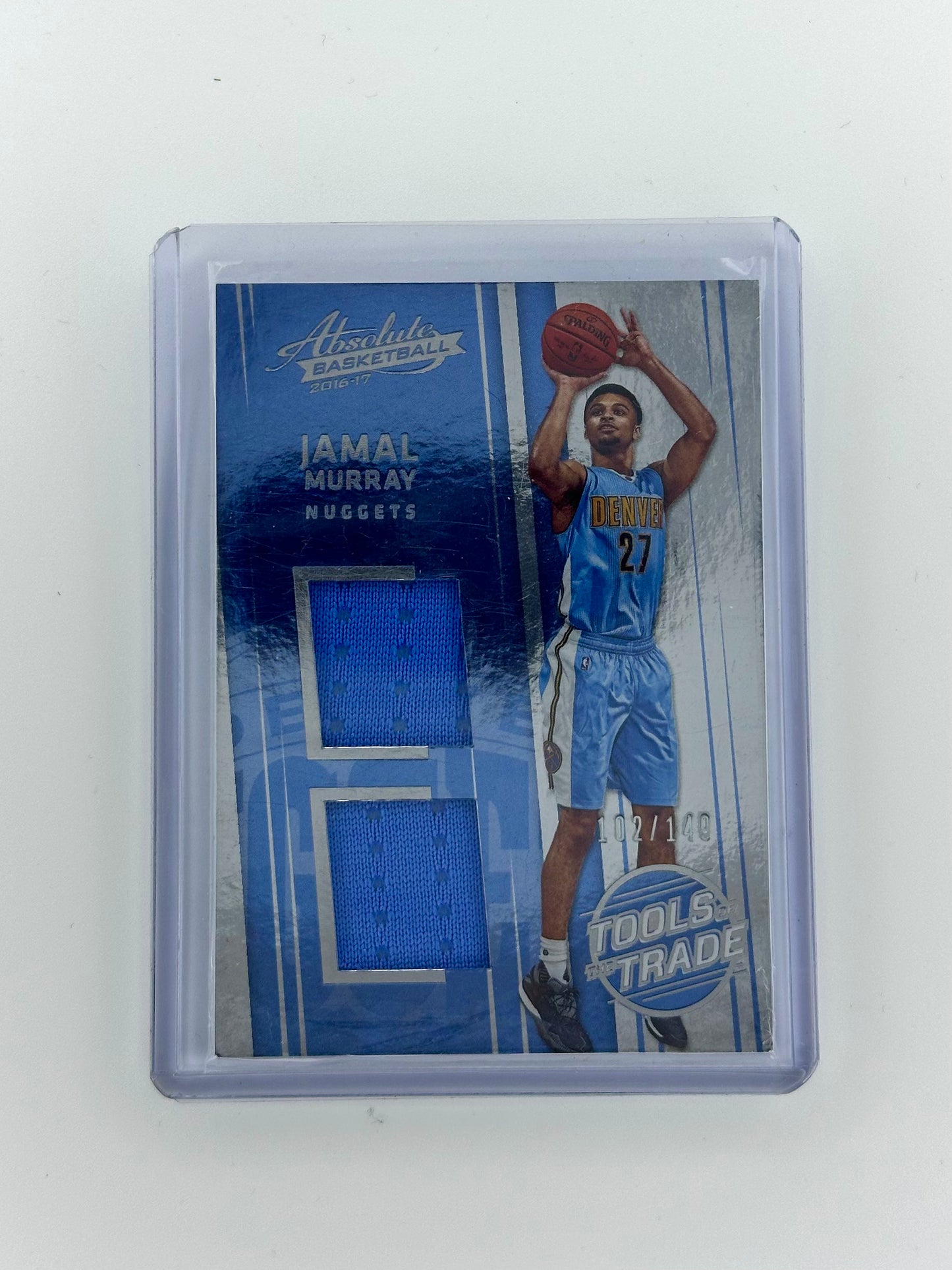 Jamal Murray 2016 Absolute Tools of the Trade Rookie Materials Dual 102/149 #10 RC