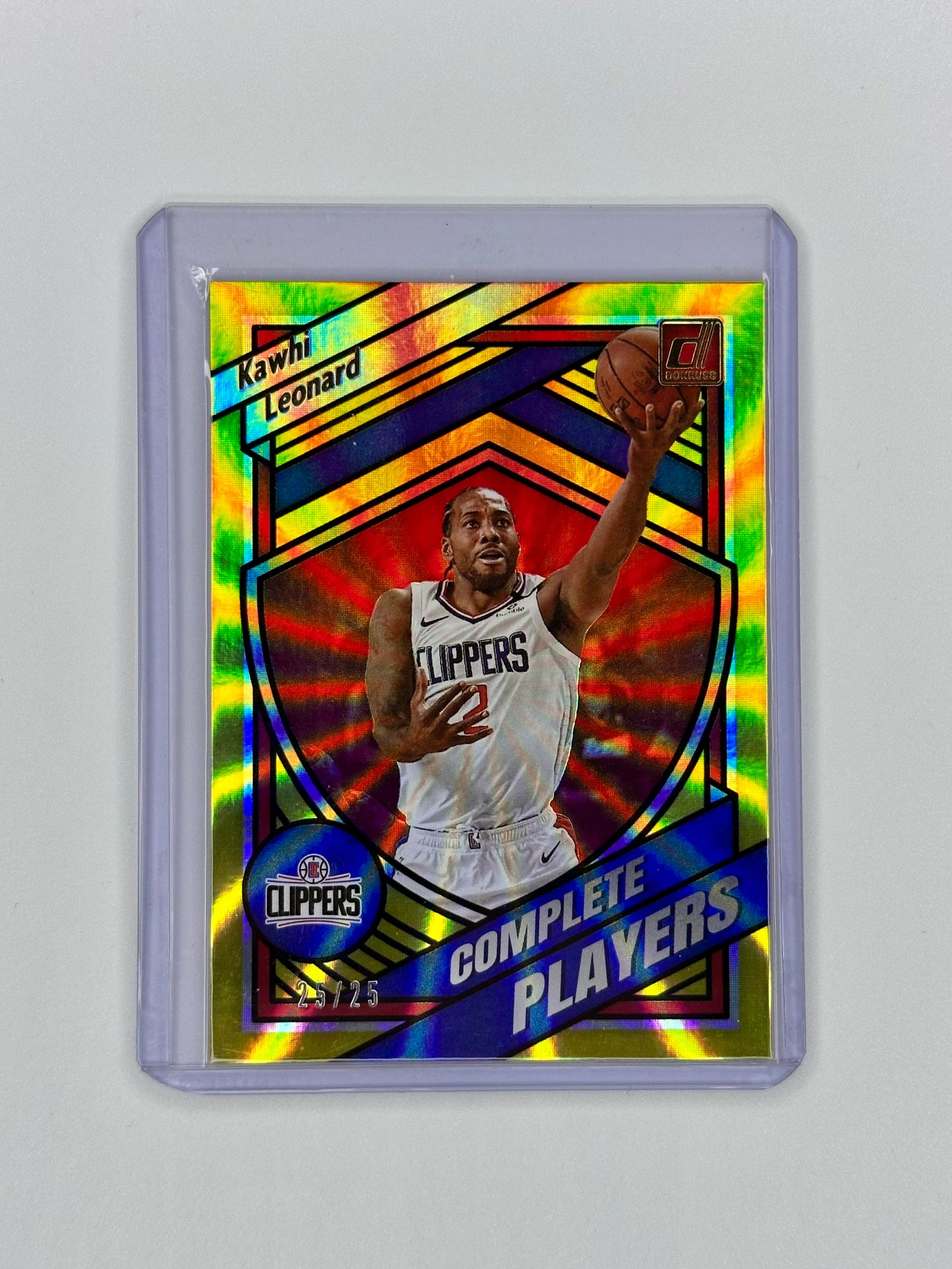 Kawhi Leonard 2020 Donruss 25/25 Gold Laser Complete Players #1