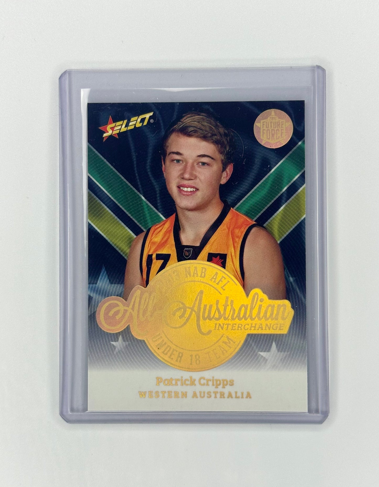 Patrick Cripps Rookie AFL Select 2013 All Australian Card - AA22 Carlton