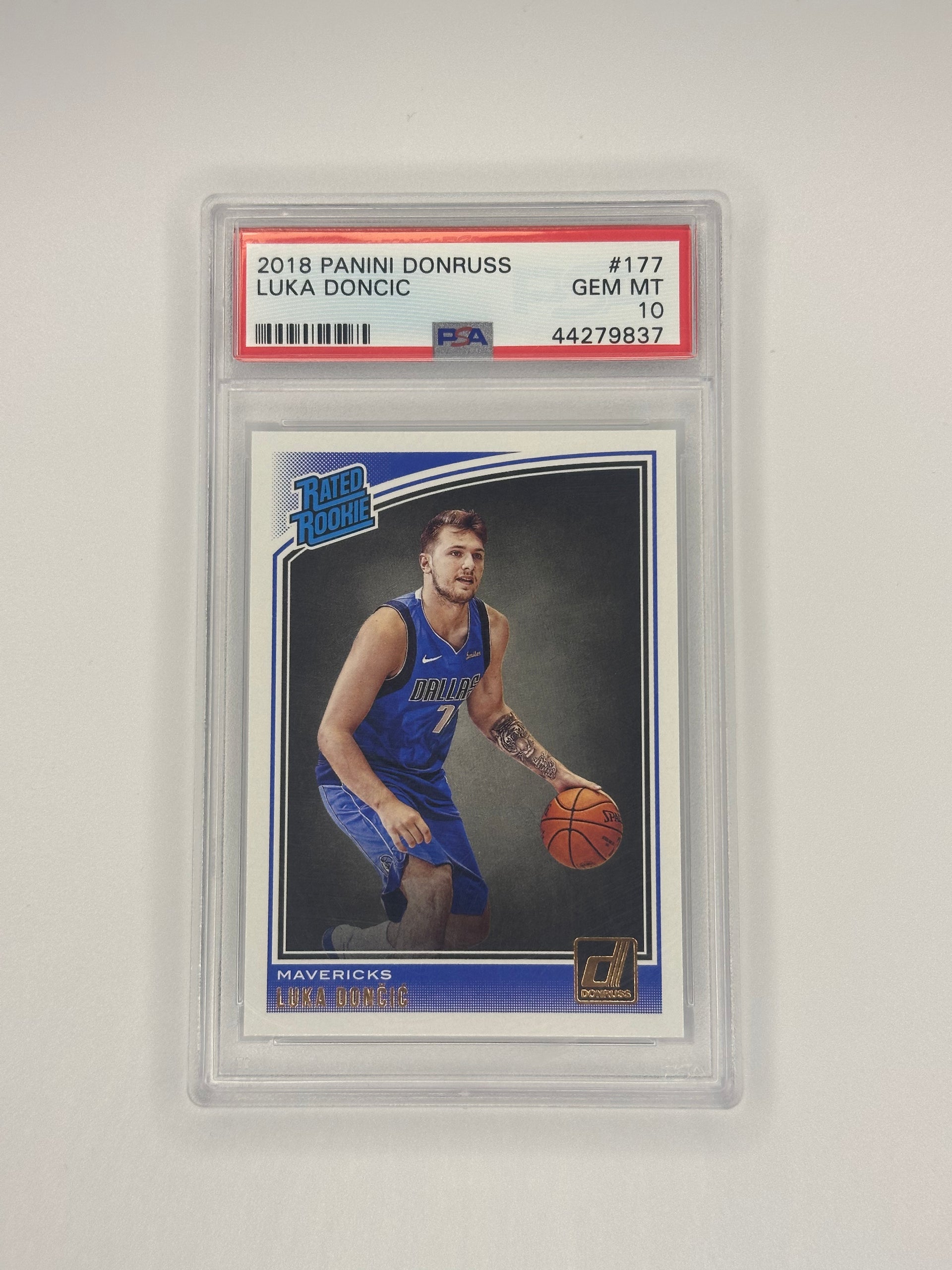その他 Luka Doecic Donruss Rated Rookie RC Luka Doncic 2018 Panini Donruss RC Rated Rookie #177 Mavericks PSA